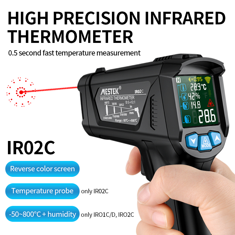 مقياس حرارة رقمي صناعي بالأشعة - مراجعة Thermometer Digital وسعره