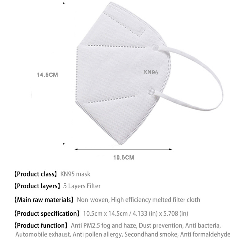 10-100 قطعة mascarillas FFP2 ق - مراجعة Surgical Mask وسعره