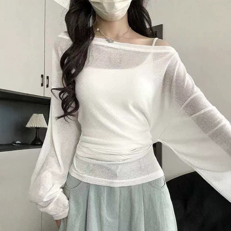 بلوزة نسائية كورية أنيقة وشفاف - مراجعة Bandage وسعره