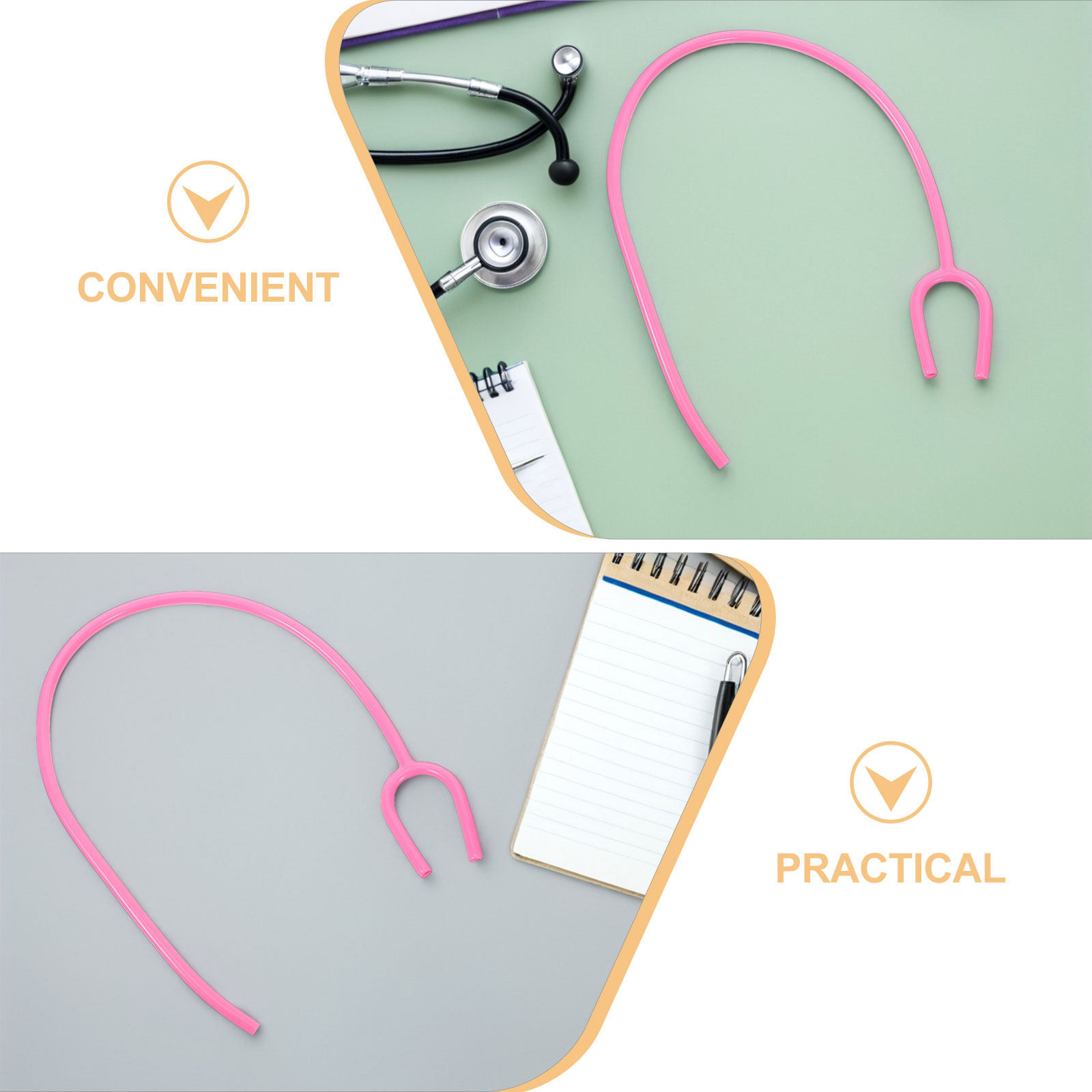 4 قطع من أنابيب السماعة الطبية - مراجعة Stethoscope وسعره